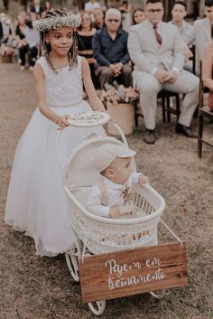 One Year Old Flower Girl, Baby At Wedding, Red Sunflower Wedding, Flower Girl Wagon, Wagon For Wedding, Filipiniana Wedding, Indoor Wedding Ceremonies, Wedding Picture Poses, Winter Wonderland Wedding