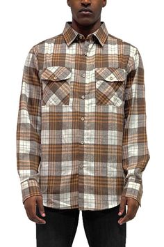 FULL PLAID CHECKERED FLANNEL60% Cotton, 40% PolyesterCHEST POCKETSBUTTON COSURE** REGULAR FIT Made In: CHINA Fabric Contents: 0 Size Measurement (inch): S: 16.5 (Shoulder), 20.5 (Chest), 21.0 (Waist), 29.5 (Length) M: 17.5 (Shoulder), 21.5 (Chest), 22.0 (Waist), 30.0 (Length) L: 18.5 (Shoulder), 22.5 (Chest), 23.0 (Waist), 30.5 (Length) XL: 19.5 (Shoulder), 23.5 (Chest), 24.0 (Waist), 31.3 (Length) 2XL: 20.5 (Shoulder), 25.0 (Chest), 25.5 (Waist), 32.0 (Length) 3XL: 21.5 (Shoulder), 26.5 (Chest) Sky Brown, Checker Print, How To Attract Customers, Chic Boutique, Plaid Flannel, Ties Mens, Long Sleeve Casual, Flannel Shirt, Kids Accessories