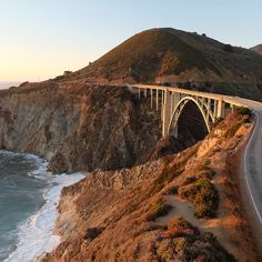 an image of a bridge going over the ocean