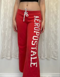 Y2K 2000s Pink Coral Low Rise Aeropostale Flare Tracksuit Sweat Pants #y2k #y2kfashion #2000s #2000sfashion #aeropostale #lowrise #tracksuit Low Rise Sweatpants Outfit 2000s, Fold Over Leggings 2000s, Aeropostale Outfits 2000s, 2000s Sweatpants Outfit, Flare Tracksuit, 2000s Sweatpants, Flare Sweat Pants, Flare Sweats