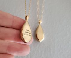 "Personalized Teardrop Pendant Necklace for Human Ashes, Teardrop necklaces for mom Memorial Jewelry Urn For Cat Dog Ashes Pet Loss Gift Pendant 13x24 mm About 19\" long chain. (if you want longer or shorter chain, just leave a note when you check out) This delicate small charm is made to carry only a small amount of ashes." Personalized Teardrop Necklaces For Mother's Day, Personalized Teardrop Necklace For Mother's Day, Elegant Pendant Drop Necklace With Lobster Clasp, Personalized Teardrop Necklace For Memorial, Personalized Teardrop Pendant Necklace For Keepsake, Personalized Teardrop Pendant For Mother's Day, Personalized Teardrop Memorial Necklace, Teardrop Necklaces For Mother's Day Anniversary, Teardrop Necklace For Mother's Day