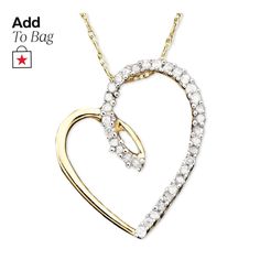 in stock Yellow Gold Heart Cut Single Diamond Jewelry, Classic Heart Shaped Single Cut Diamond Jewelry, Classic Heart-shaped Single Cut Diamond Jewelry, Yellow Gold Open Heart Diamond Necklace For Anniversary, 14k Gold Jewelry With Diamond Accents For Anniversary, Anniversary Yellow Gold Open Heart Diamond Necklace, Yellow Gold Heart Jewelry With Brilliant Cut, Gold Diamond Necklace With Heart Cut And Diamond Accents, Gold Diamond Necklace With Heart Cut Accents