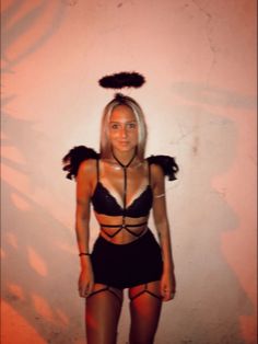 my socials are linked <3 | all ctto Halloween Costumes Inspiration, Halloween Rave Outfits, Rave Halloween Costumes, Dark Angel Costume, Halloween Rave, Rave Costumes, Couples Halloween Outfits