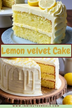 is a delightful dessert that combines the bright, tangy flavor of fresh lemons with a soft, velvety crumb. Its moist texture and creamy lemon frosting make it perfect for any occasion, from casual gatherings to elegant celebrations. Easy to make and irresistibly refreshing, this cake is a true crowd-pleaser! Lemon Velvet Cake With Cream Cheese, Lemon Christmas Cake, Lemon Cake To Die For, Lemon Velvet Cake Recipe, Lemon Cake Mix Recipes, Lemon Supreme Cake, Lemon Birthday Cake, Candied Lemon Zest, Easy Lemon Cake Recipe