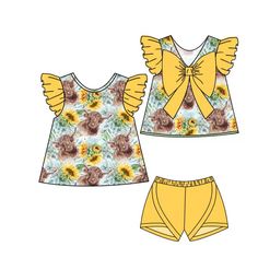 Preorder goods, not in stock, NO RTS!!! need to verify the arrival time. Yellow Summer Sets With Short Sleeve, Yellow Short Sleeve Summer Sets, Cute Yellow Sets For Summer, Cute Yellow Summer Sets, Cute Yellow Summer Set, Yellow Short Sleeve Sets For Vacation, Cute Floral Print Short Sleeve Set, Yellow Short Sleeve Vacation Sets, Summer Matching Set With Short Sleeves