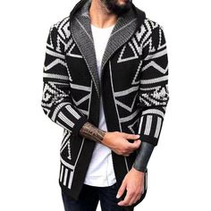 Mens Shawl Collar Cardigan Sweater Cable Knit Button Cotton Sweater with Pockets 40.84 USD 42.99 USD 6.98 USD 5% off Men's Long Sleeve Zipper Cable Knitted Cardigan Turtleneck Winter Sweater Coat 37.9 USD 39.9 USD 7.98 USD 5% off Men Fashion Design Knitted Cotton Pullover Hoodie Long Sleeve Turtleneck Sweater 38.35 USD 4.58 USD Men Casual Button Sweater Outwear Jacket Knitted Cardigan Sweaters Coat Knitwear 34.91 USD 5.99 USD Men's Knitted Jacket Turtleneck Cardigan Winter Pullover Hoodies Casua Black Island, Retro Cardigans, Cardigan Oversized, Cardigan Sweater Coat, Jacquard Sweater, Cooler Look, Mens Cardigan, Vintage Cardigan, Pullover Shirt