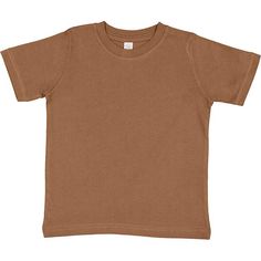 Toddler Fine Jersey T-Shirt - COYOTE BROWN - S | Rabbit Skins Toddler Fine Jersey T-Shirt in Coyote Brown Size Small | Cotton Oompa Loompa, Pink Garnet, Brown Shirt, Vintage Indigo, Boys Top, Vintage Turquoise, Tshirt Design, Jersey Top, Jersey Tee