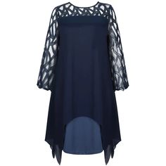 Plus Size Dress Women Casual Midi Dress Elegant Mesh Party Dress – lastrafashion Elegant Blue Dress With Overlay, Knee-length Party Dress With Overlay, Long Sleeve Evening Dresses With Overlay, Evening Dresses With Long Sleeve Overlay, Evening Dress With Overlay And Long Sleeves, Long Sleeve Dresses With Overlay For Summer, Blue A-line Chiffon Dress For Parties, Casual Dress Wedding, Black Dress Mesh