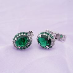 Green Emerald Cufflink , 3CT Oval Halo Diamond Shirt Cufflink For Men's , 925 Sterling Silver Cufflink  * Material: High Quality Solid 925 Sterling Silver * Finish: Sterling Silver ∙ 14K Gold * I N F O R M A T I O N * Every item is tastefully wrapped and presented in lovely jewellery boxes. Reusable and biodegradable, our jewellery boxes * Are you interested in your own design or looking for advice? Do not hesitate to contact us! We take pride in our quick response times and are ready to help yo Classic Silver Oval Cufflinks, Diamond Shirt, Silver Oval Cufflinks Gift, Elegant Silver Clip-on Cufflinks, Wedding Cuff Links, Wedding Cuff, Cufflinks Wedding, Silver Cufflinks, Green Emerald