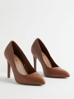 FIT Extra wide width (WW): Our unique fit gives you extra wide width and extra room around your whole foot. Extra cushioned footbed. 4. 5” heel height. . MATERIALS + CARE Man-made materials. . Imported. DETAILS Pointed toe. . The best plus size women's pointed toe stiletto pump (ww) pumps in dark brown. Rock your look from Torrid to Festivals like Coachella and Lollapalooza, a concert, a show, or just for fun! Torrid is your destination for cozy fall and winter clothes to keep you warm and comfo Winter Ball, Embellished Flats, Colorful Heels, Unique Fits, Black Pumps Heels, Most Comfortable Shoes, Mini Skater Dress, Brown Heels, Red Heels