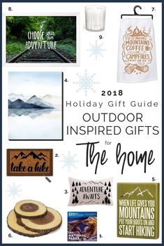 holiday gift guide for the outdoors inspired gifts for the home - featured by top us life and style blog, lone mountain adventure