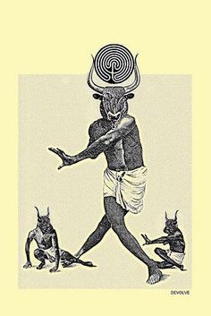 an image of a man with two cats on his head and one cat in the foreground