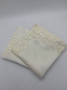 "Handkerchief made from moms wedding dress. Why wear your wedding dress only once when it can be repurposed into priceless heirloom to pass generation by generation. As hankies for you ,to give as a gift to dad , mom or grandma. Maybe you are using mom or grandmother's dress for your wedding, ----------------------------------- Custom made by me using the unique elements of your gown/fabric. HOW TO OREDER: -Select your size from menu -Dimensions: 9\"x9\" or 12\"x12\" -Check out, once I receive y Recycled Wedding Dress Ideas, Moms Wedding Dress, Keepsake Hanky, Recycle Wedding Dress, Wedding Dress Keepsake, Groom Handkerchief, Recycled Wedding, Upcycled Items, Wedding Gift For Bride