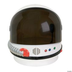 To space and beyond. Hard plastic design with sound chip, push button activation with real space agency speak. Push button activates spring loaded retractable visor and mock boom microphone inside of helmet. One size fits most children 5 and up. Please note, additional padding may be needed for children. Kids Microphone, Space Helmet, Astronaut Suit, Astronaut Costume, Astronaut Helmet, Great Halloween Costumes, Nasa Astronaut, Nasa Logo, Kids Helmets