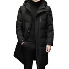 SPECIFICATIONS Thickness: Thick （Winter) Lining Material: Polyester Material: Polyester Applicable Season: Winter Gender: MEN Down Content: 90% Clothing Length: long Filling: White duck down Down Weight: 200g-250g Closure Type: zipper Hooded: Yes Fabric Type: Broadcloth Sleeve Length(cm): Full [20240126] Winter Coat Men, Duck Jacket, Duck Down Jacket, Long Winter Coats, Mens Parka, Coat Men, Mens Winter Coat, Winter Jacket Men, White Duck