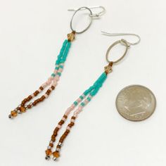 Southwestern-Fringe-Ombre-Simple-Earrings-Sizing Bohemian Earrings With Dangling Beads For Everyday, Bohemian Everyday Earrings With Dangling Beads, Bohemian Single Beaded Earring For Everyday Wear, Nickel Free Bohemian Beaded Earrings For Everyday, Nickel Free Bohemian Beaded Earrings, Bohemian Nickel Free Beaded Earrings For Everyday, Bohemian Style Crystal Drop Earrings With Dangling Beads, Nickel-free Bohemian Beaded Earrings, Everyday Bohemian Nickel-free Beaded Earrings