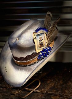 Be A Cowgirl- Distressed Hat Burned Hats