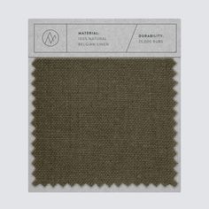 a brown fabric swatch with the words, natural and neutral colors on each side