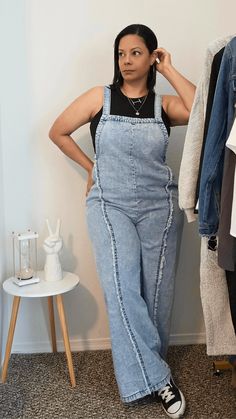 Transform your look with this timeless and stylish light wash denim overall. The raw edge detailing adds a unique touch, while the sleeveless design is perfect for pairing with any top. The wide leg silhouette creates a sleek and elongated appearance. Don't pass up on our Light Wash Raw Edge Denim Overall, crafted from 95% cotton and 5% polyester for a comfortable and authentic feel. Model is 5'3" wearing size large * Color may vary slightly due to monitor resolution. Medium Wash Denim Jumpsuit With Frayed Hem, Denim Blue Overalls With Frayed Hem, Trendy Overalls With Frayed Hem For Spring, Trendy Spring Overalls With Frayed Hem, Light Wash Denim Jumpsuit With Frayed Hem, Spring Overalls With Frayed Hem, Light Wash Cotton Denim Jumpsuit With Frayed Hem, Light Wash Denim Overalls With Frayed Hem, Light Wash Overalls With Frayed Hem