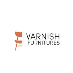 the logo for varnish furnitures, which is designed to look like an office chair