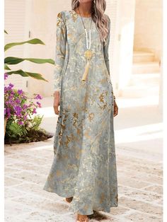 A Line Maxi Dress, Dresses Casual Winter, Fall Winter 2024, Dresses By Length, Vestido Casual, Style Maxi Dress, Long Sleeve Maxi, Dress Maxi, Winter 2024