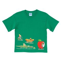 a green t - shirt with the words brady on it and images of characters