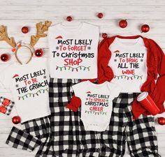 * 48 Quotes Dear Santa Shirt, Family Matching Christmas Shirt, Funny Christmas Shirt, Christmas Party Shirt, Christmas Tee Gifts * Please review all size charts displayed in the product images. The sizing chart includes the measurements of one side of the shirt, not the circumference. * Sizing might differ 1" (+-) from brand to brand. We recommend you to size up of you're between two sizes. * We're working with different shirt brands based on the color/size availability. All shirts we use are so Matching Christmas Shirts, Family Shirts Matching, Santa Shirts, Family Christmas Pajamas, Group Shirts, Funny Christmas Shirts, Family Christmas Shirts, Family Pajamas, Christmas Family