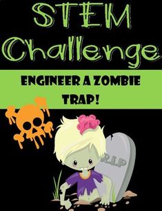 This engineering challenge has students planning and designing zombie trap! Students will use the engineering design process to plan and create a zombie trap. Using simple, inexpensive materials, students will plan, design, improve, and reflect on their designs. Students will enjoy testing their designs, but also watching other groups test theirs! The goal of the challenge is for students to create a trap that will bait and capture a zombie! I have included an engineering design process card, a Steam Night, Steam Ideas, Stem Classes, Stem Ideas, Engineering Design Process, Engineering Challenge, Holiday Lessons, Student Plan