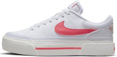 Amazon.com | Nike Women's Platform Sports Shoe, White Coral 102, 9 | Fashion Sneakers Nike Legacy Outfit, Nike Court Legacy Lift, Court Legacy Lift, Nike Court Legacy, Women Platform Sneakers, Sea Coral, White Sea, White Coral