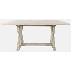 a wooden table with two legs and a square top, on a white background the table is made out of wood