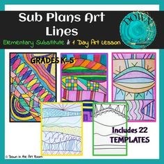 an art lesson for students to learn how to use sub plans