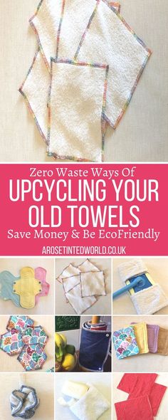 the cover of an article about how to use upcycling your old towels