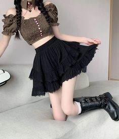 Kawaii Princess Lace Ruffled Bloomer Shorts-Skirt available in black or white. ONE SIZE Waist: 58-78cm Length: 41cm Kawaii Princess, Bloomer Shorts, Ruffle Bloomers, Shorts Skirt, Bloomers Shorts, Light Academia, Lace Ruffle, Shop Swimwear, White Skirts