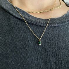 Oval Emerald Wisp Necklace Classic Gold Emerald Necklace In Sterling Silver, Classic Emerald Necklace With Bezel Setting, Classic Emerald Pendant Necklace With Bezel Setting, Classic Emerald Pendant Necklace In Bezel Setting, Classic Emerald Necklace In 14k Gold With Bezel Setting, Classic Bezel Set Emerald Pendant Necklace, Classic Oval Necklaces With Delicate Chain, Classic Necklaces With Delicate Oval Chain, Classic Oval Necklace With Delicate Chain