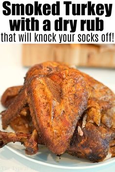 Smoked turkey recipe for Thanksgiving or Christmas this year. It's so good we smoke a turkey year round in our pellet grill or electric smoker. #smoked #turkey #electricsmoker #pelletgrill #pellet #smokedturkey Best Smoked Turkey Recipe, Best Smoked Turkey, Turkey Cooker, Pressure Cooker Turkey