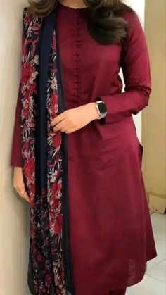 Dress Designs For Stitching, Salwar Neck Designs, Long Frock Designs, Long Gown Design, Long Kurti