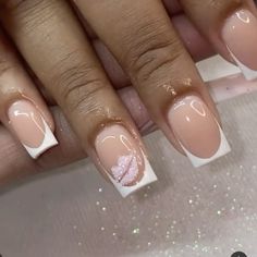 Colored Acrylic Nails, French Tip Acrylic Nails, French Acrylic Nails, Unique Acrylic Nails, Acrylic Nails Coffin Short, Short Acrylic Nails Designs