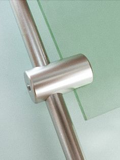 a close up of a metal handle on a door