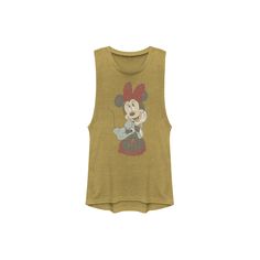 a women's tank top with mickey mouse on it