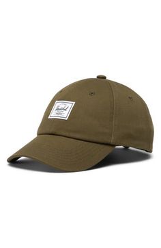 Classic and comfortable, this six-panel ball cap made of cotton twill sports a small logo patch on the crown and a curved brim providing essential shade. Adjustable 100% cotton Hand wash, dry flat Imported Khaki Cotton Baseball Cap For Streetwear, Classic Cotton Dad Hat With Logo Patch, Cotton Hat With Logo Patch And Curved Visor, Cotton Curved Visor Hat With Logo Patch, Cotton Hat With Curved Visor And Logo Patch, Classic Cotton Baseball Cap With Logo Patch, Classic Baseball Cap With Logo Patch And Curved Bill, Classic Dad Hat With Logo Patch, Casual Solid Color Hats With Logo Patch