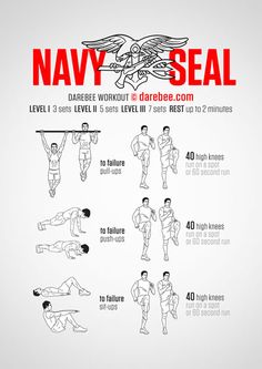 a poster with instructions on how to use the navy seal for strength and bodybuilding