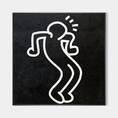 Keith Haring Unfinished Painting Large Abstract Art Canvas Painting Keith Haring Inspired Dancing Man Keith Haring Artwork, Keith Haring Style, Pop Art Colors, Wabi Sabi Wall, Wabi Sabi Wall Art, Decorative Paintings, Modern Pop Art, Free Frames, Plaster Art