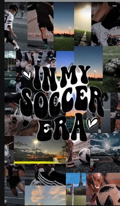 a collage of photos with the words jimmy soccer bra in black and white letters