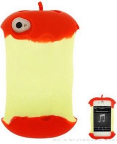 an apple shaped light up cell phone case