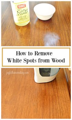 how to remove white spots from wood