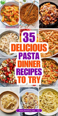 Pasta is a go-to comfort food that’s versatile, delicious, and easy to prepare, making it perfect for any dinner. With these 35+ pasta dinner recipes, you’ll find a variety of dishes to suit every taste. From creamy Alfredo and zesty marinara to hearty baked pasta dishes and fresh pasta salads, these recipes are packed with flavor and can be made in no time. Whether you're cooking for the family or impressing guests, these pasta dishes will have everyone coming back for seconds! Lemon Shrimp Pasta, Baked Pasta Dishes, Lemon Garlic Shrimp Pasta, Ziti Pasta, Easy Pasta Dinner, Chicken Alfredo Pasta, Baked Pasta, Pasta Dinners, Pasta Dinner Recipes