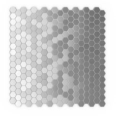 four different hexagonal tiles in grey and white