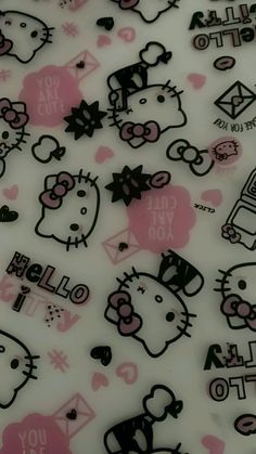 Hello Kitty Wallpaper Baddie, Hello Kitty Pictures Y2k, Goth Hello Kitty Aesthetic Wallpaper, Pookie Wallpapers, Cute Wallpaper For Ipad, Wallpaper Backgrounds Hello Kitty, Grey And Pink Wallpaper, Hello Kitty And Friends Wallpaper, Iphone Background Inspiration