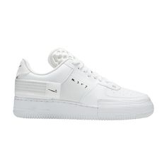 Find NIKE Air Force 1 Type 2 'triple on Editorialist. The Nike Air Force 1 Type 2 ‘Triple White’ treats the iconic silhouette to a radical makeover, highlighted by unique details that suggest a handmade aesthetic. The sneaker’s white leather upper adds a heel overlay inspired by the ankle strap of the Air Force 1 High, while an oversized toe bumper sports a geometric pattern inspired by technical manuals found in shoeboxes from the ‘70s and ‘80s. Handwritten text and exposed stitching add to the Nike Custom Sneakers With Embossed Logo For Streetwear, Custom Nike Sneakers With Embossed Logo For Streetwear, Nike Sneakers With Perforations For Streetwear, Nike Perforated Sneakers For Streetwear, Nike Streetwear Sneakers With Perforations, Nike Sneakers With Embossed Logo For Streetwear, Nike Air Force 1 Modern Streetwear, Modern Custom Sneakers With Embossed Logo For Streetwear, Nike Air Force 1 With Modern Style