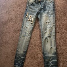 The Jeans Are Basically Brand New Wore Them 1 Time For A Event. Mens Jeans, Man Shop, Blue, How To Wear, Color